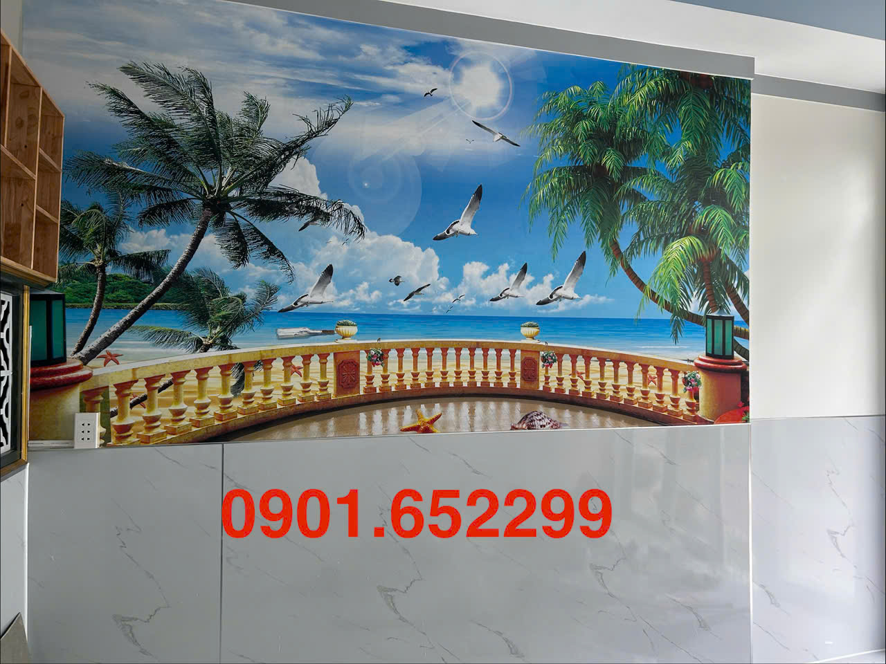 Tranh dán tường Đồng Nai thi công tận nhà - Đẹp, nhanh ,giá tốt