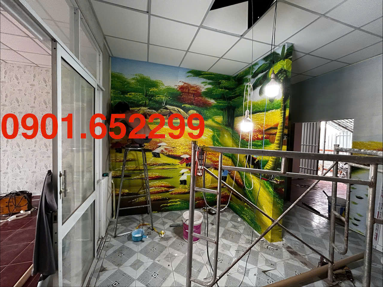 Tranh dán tường tại Biên Hòa tận nhà - đẹp,nhanh,giá hợp lý