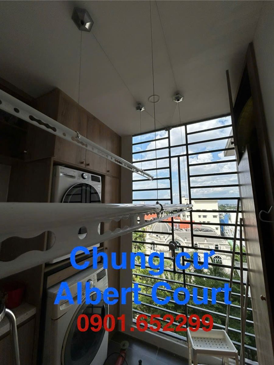 Giàn phơi gắn trần chung cư Amber Court Biên Hòa