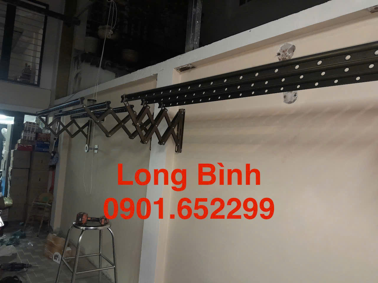 Lắp đặt giàn phơi gắn tường tại phường Long Bình