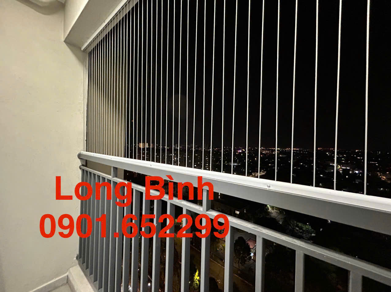 Lắp đặt lưới an toàn ban công tại phường Long Bình