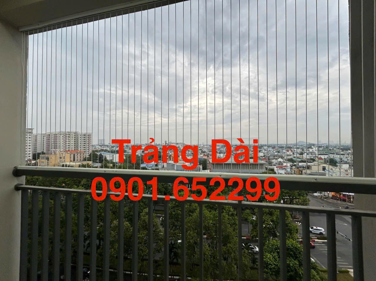 Lắp đặt lưới an toàn ban công tại phường Trảng Dài