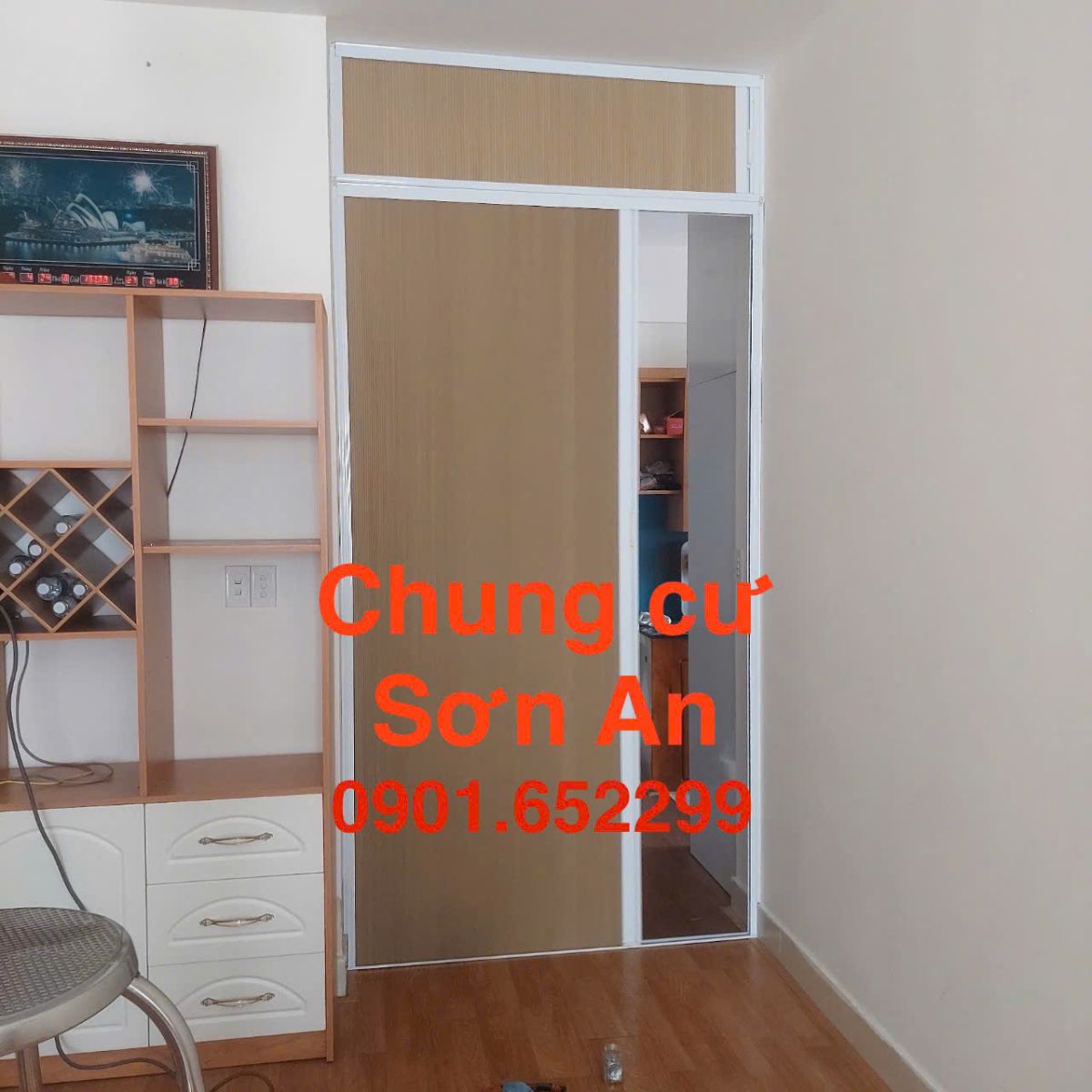 Vách ngăn lạnh rèm tổ ong chung cư Sơn An