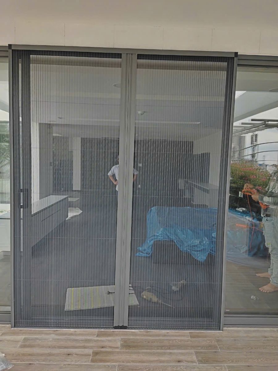 Cửa lưới chống muỗi xếp gọn