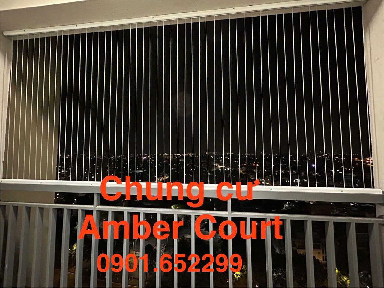 Lưới an toàn ban công chung cư Amber Court