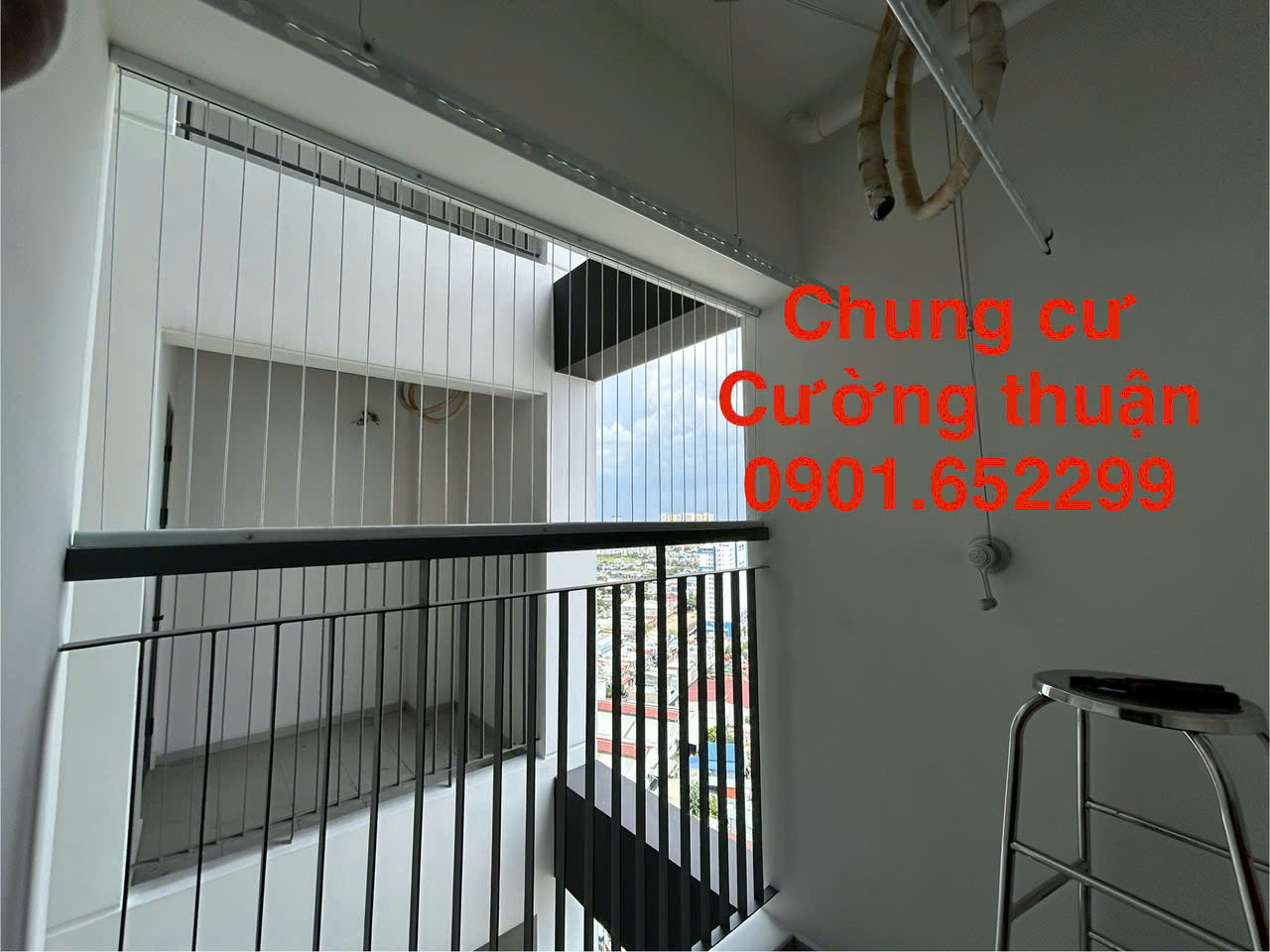 Lưới an toàn ban công chung cư Cường Thuận