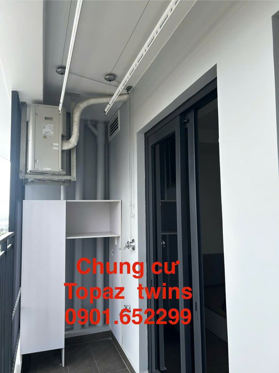 Giàn phơi gắn trần chung cư Topaz Twins