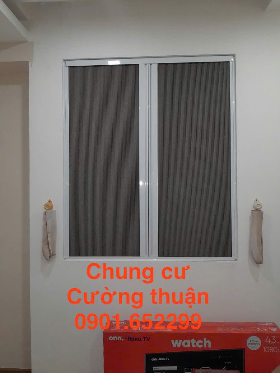 Vách ngăn lạnh rèm tổ ong chung cư Cường Thuận