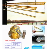 Giàn Phơi Gắn Trần Hòa Phát KS-980 PLUS VÀNG ĐỒNG 4 THANH