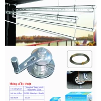 Giàn Phơi Gắn Trần Hòa Phát KS-980 MÀU BẠC 4 THANH