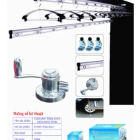 Giàn Phơi Gắn Trần Hòa Phát H-002 MÀU BẠC