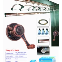 Giàn Phơi Gắn Trần Hòa Phát H-002 RÊU CỔ