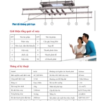 Giàn Phơi Gắn Trần S-650