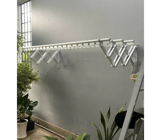 giàn phơi gắn tường hợp kim nhôm mã 01